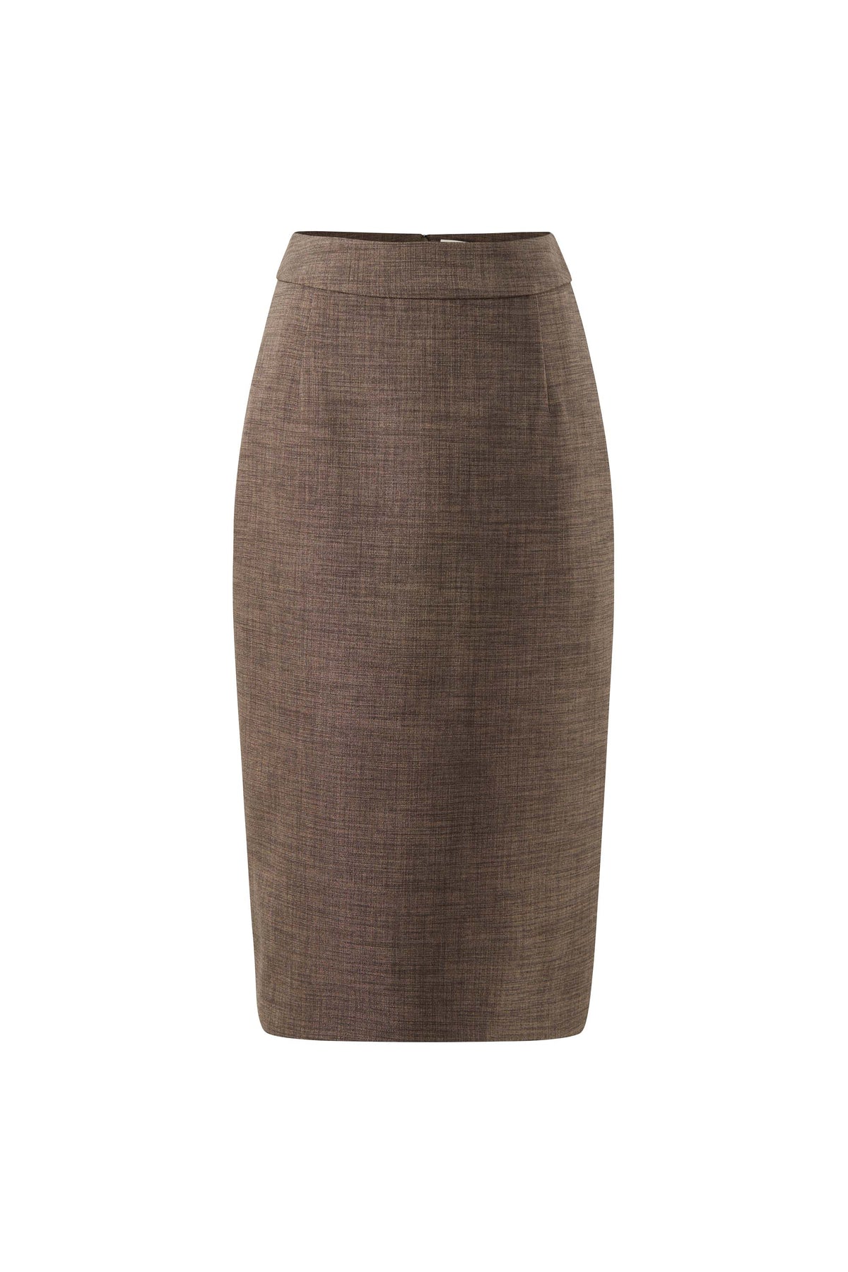 Straight Cut Back Slit Skirt