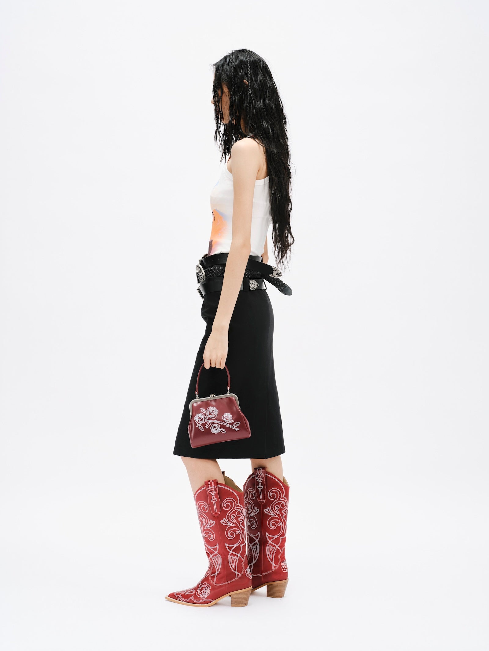 HORSE RETRO PRINT TANK TOP
