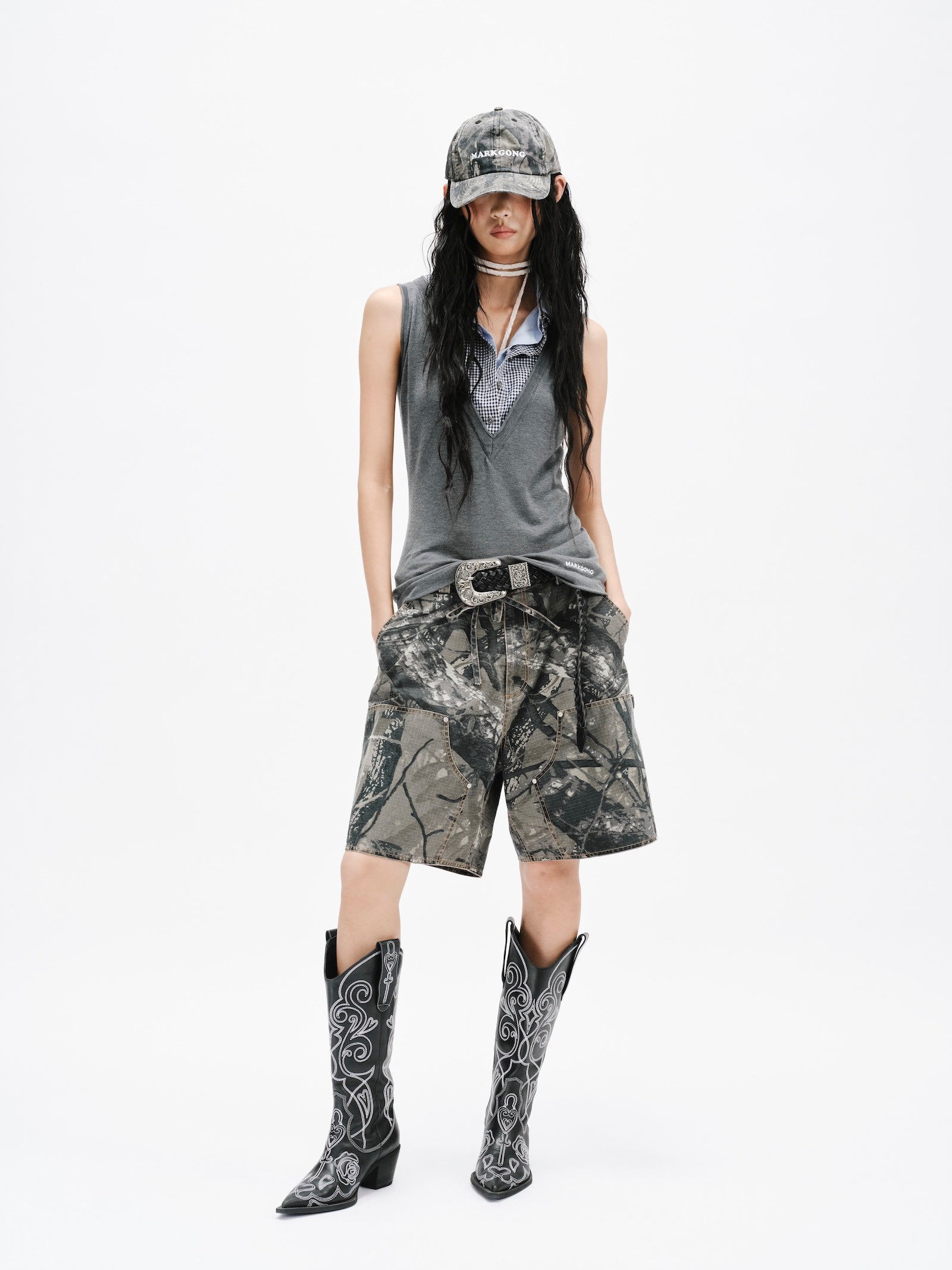 CAMO CARGO SHORTS | Markgong