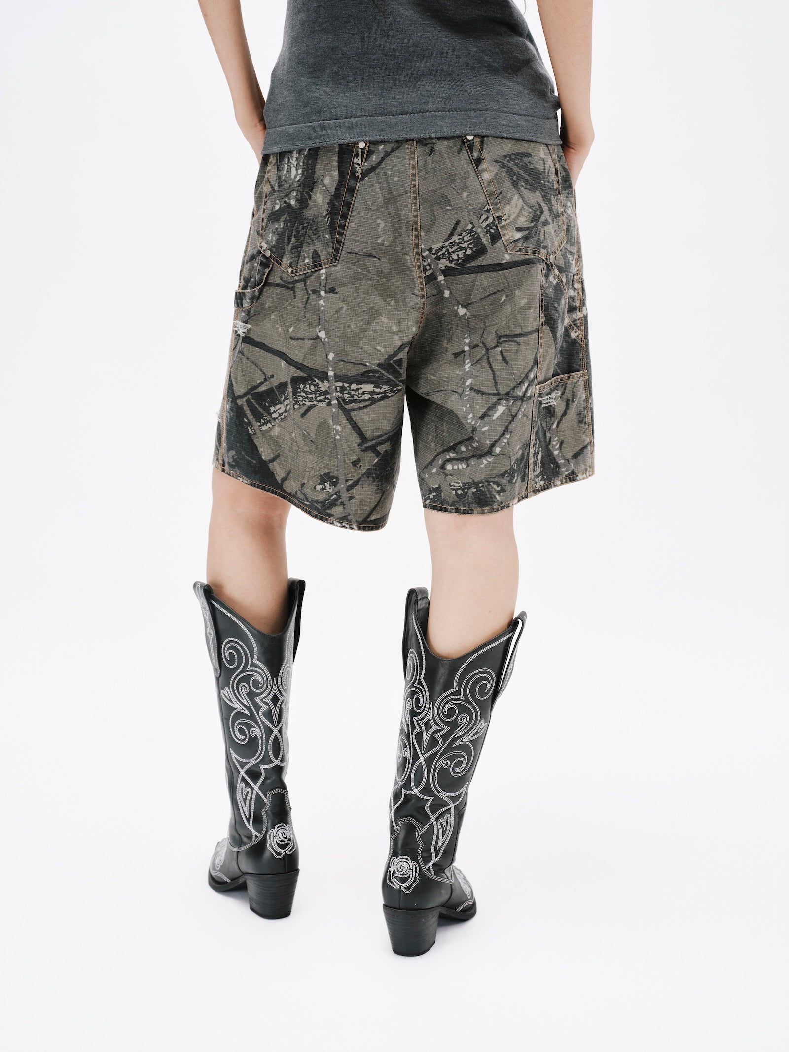 CAMO CARGO SHORTS | Markgong