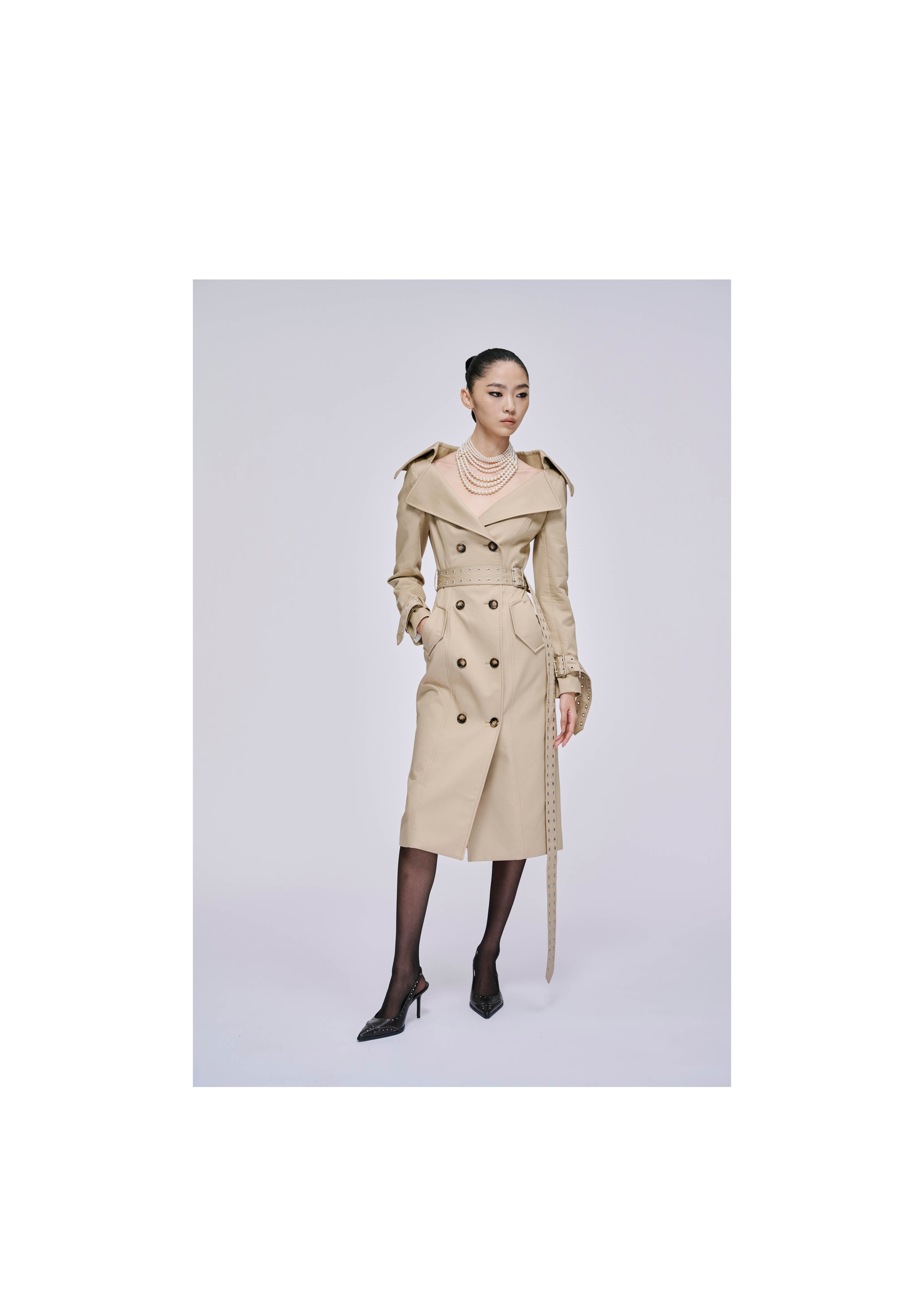 Double Breasted Windbreaker Dress