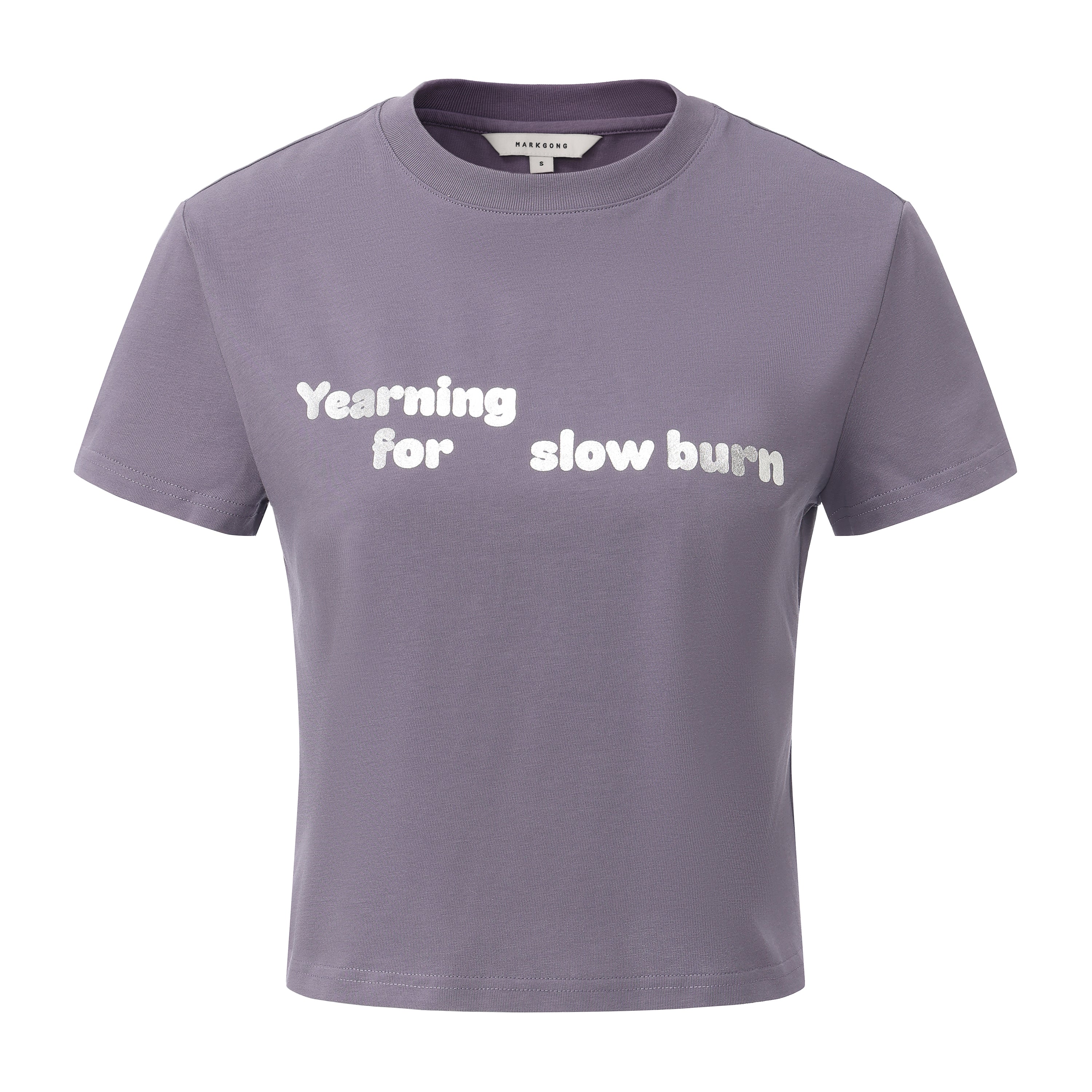 Purple Snail Print Loose Fit T-Shirt