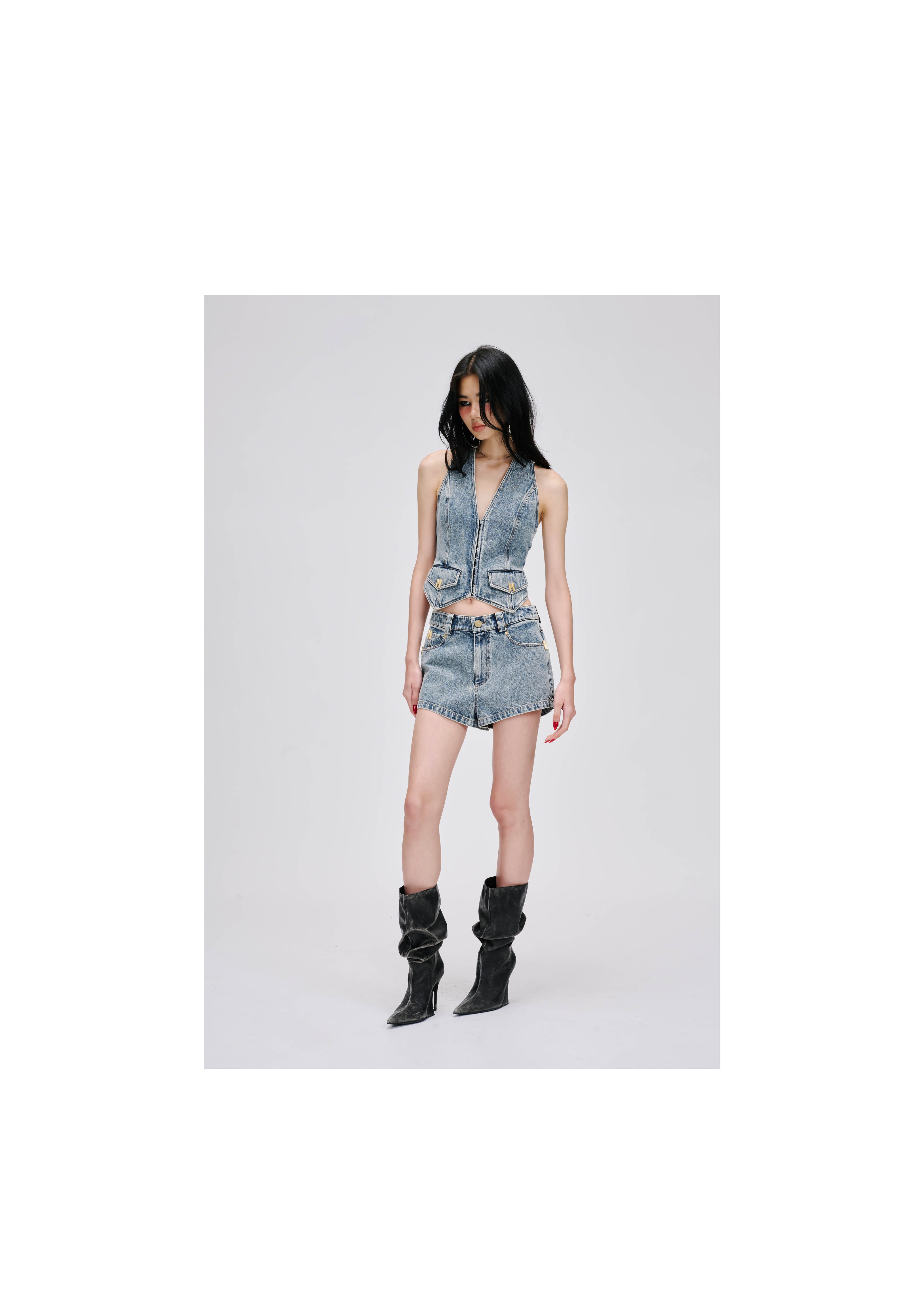 BLUE DENIM VEST