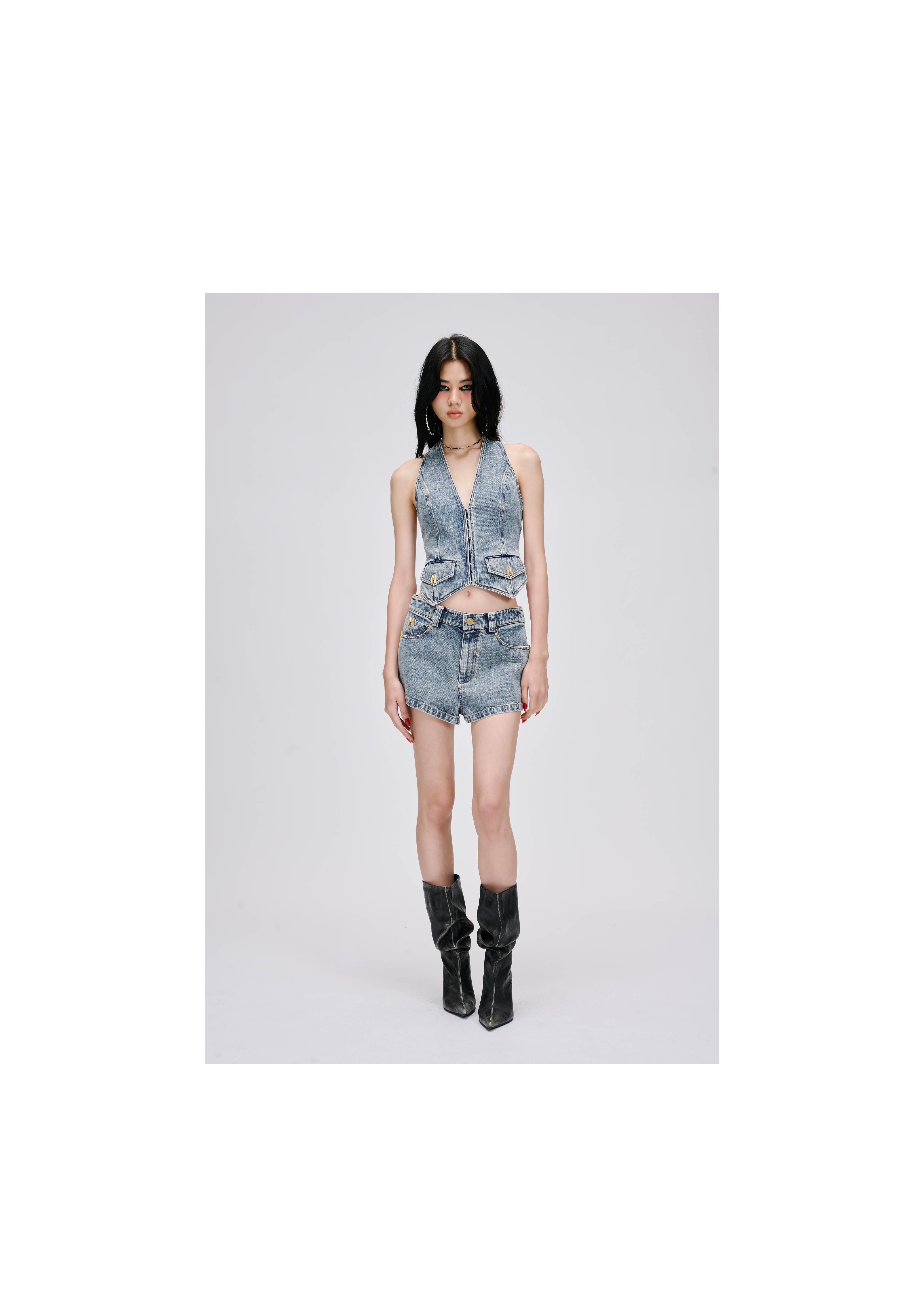 BLUE DENIM VEST