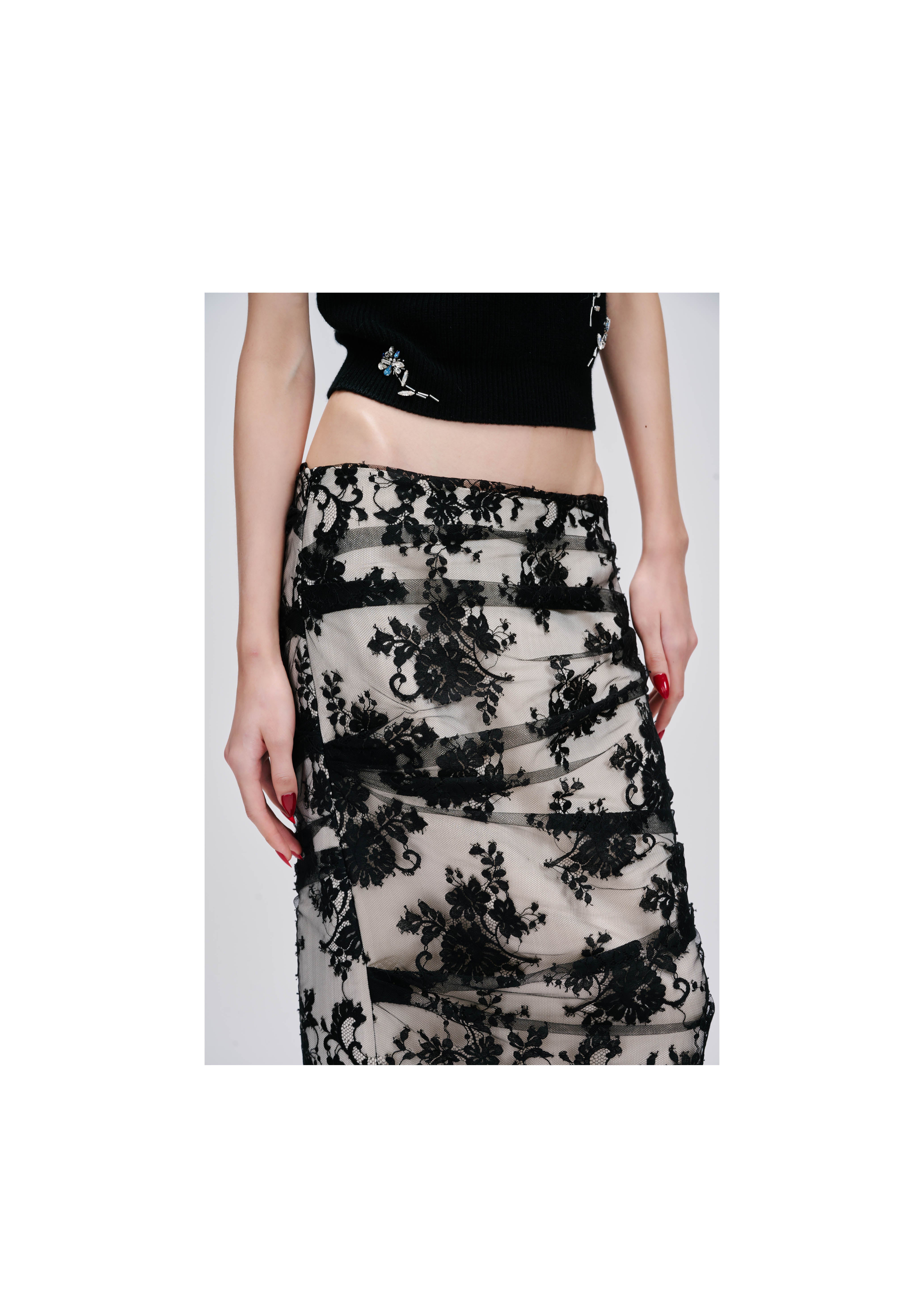★NOFFICIALNOFFICE★LACE PUMPKIN BANDING SKIRT BLACK★正規品 Amazon.com: Punk Goth Skirt Black Lace Mini Gothic Grunge
