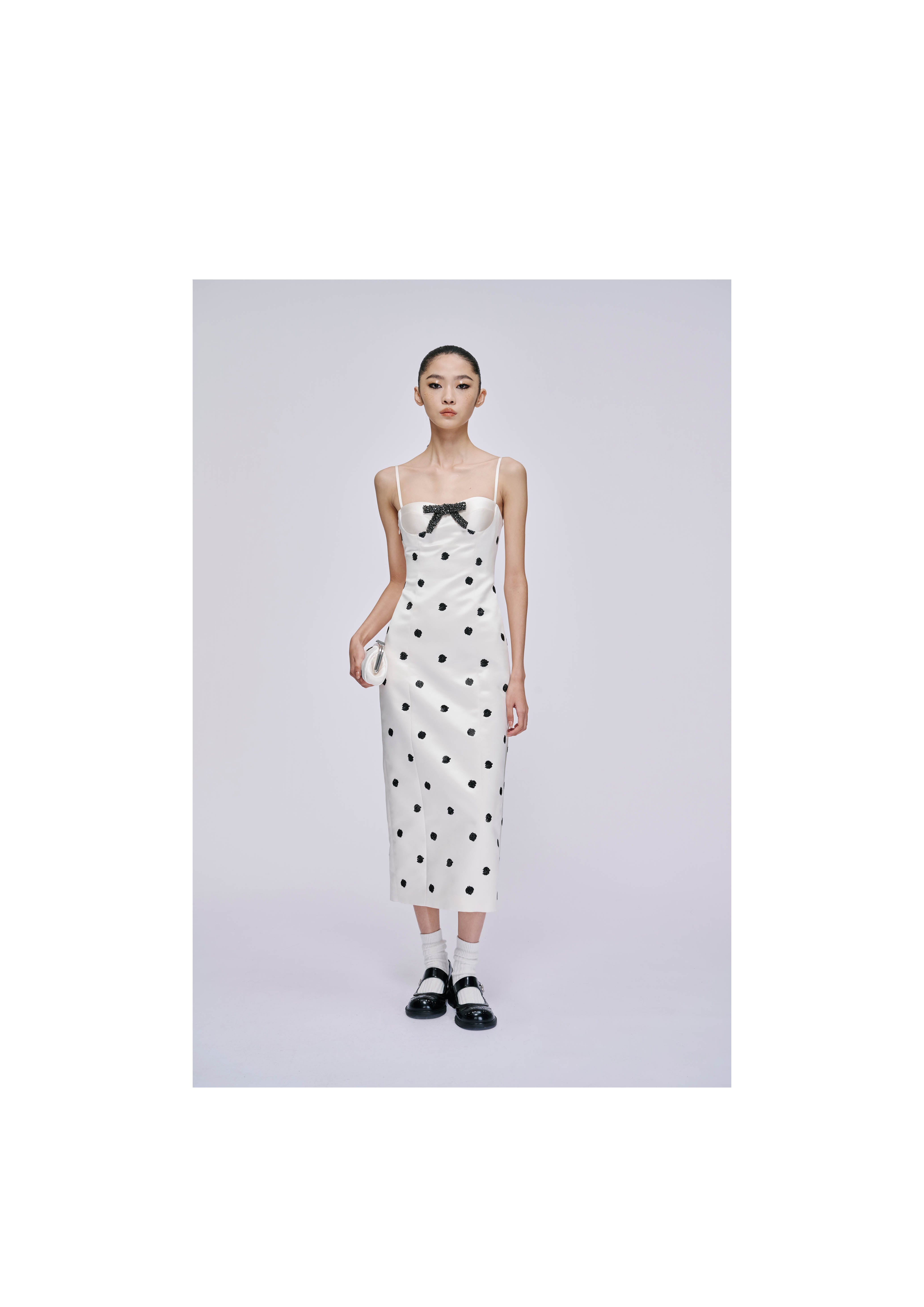 Polka Dot Bodice Mididress