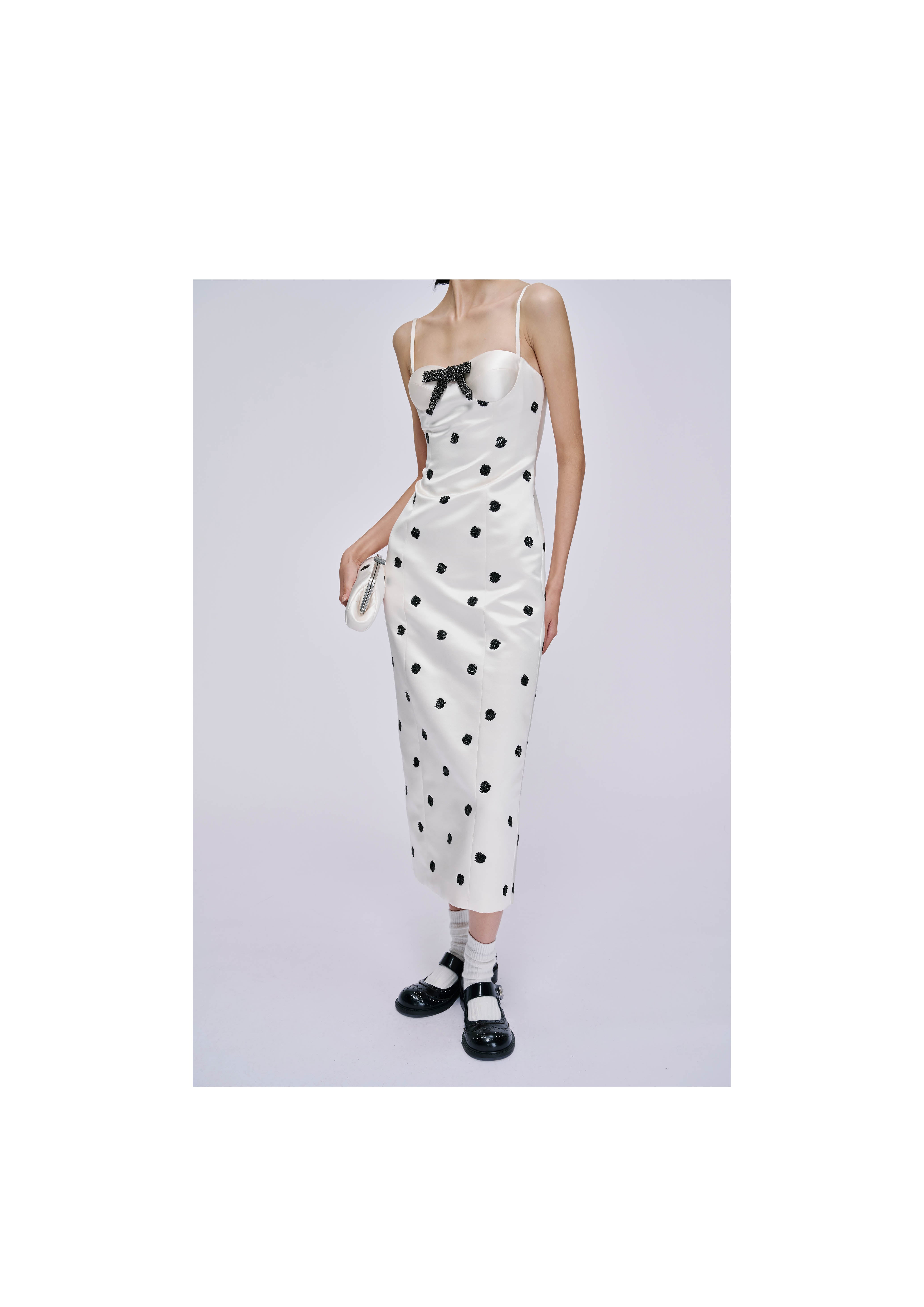 Polka Dot Bodice Mididress