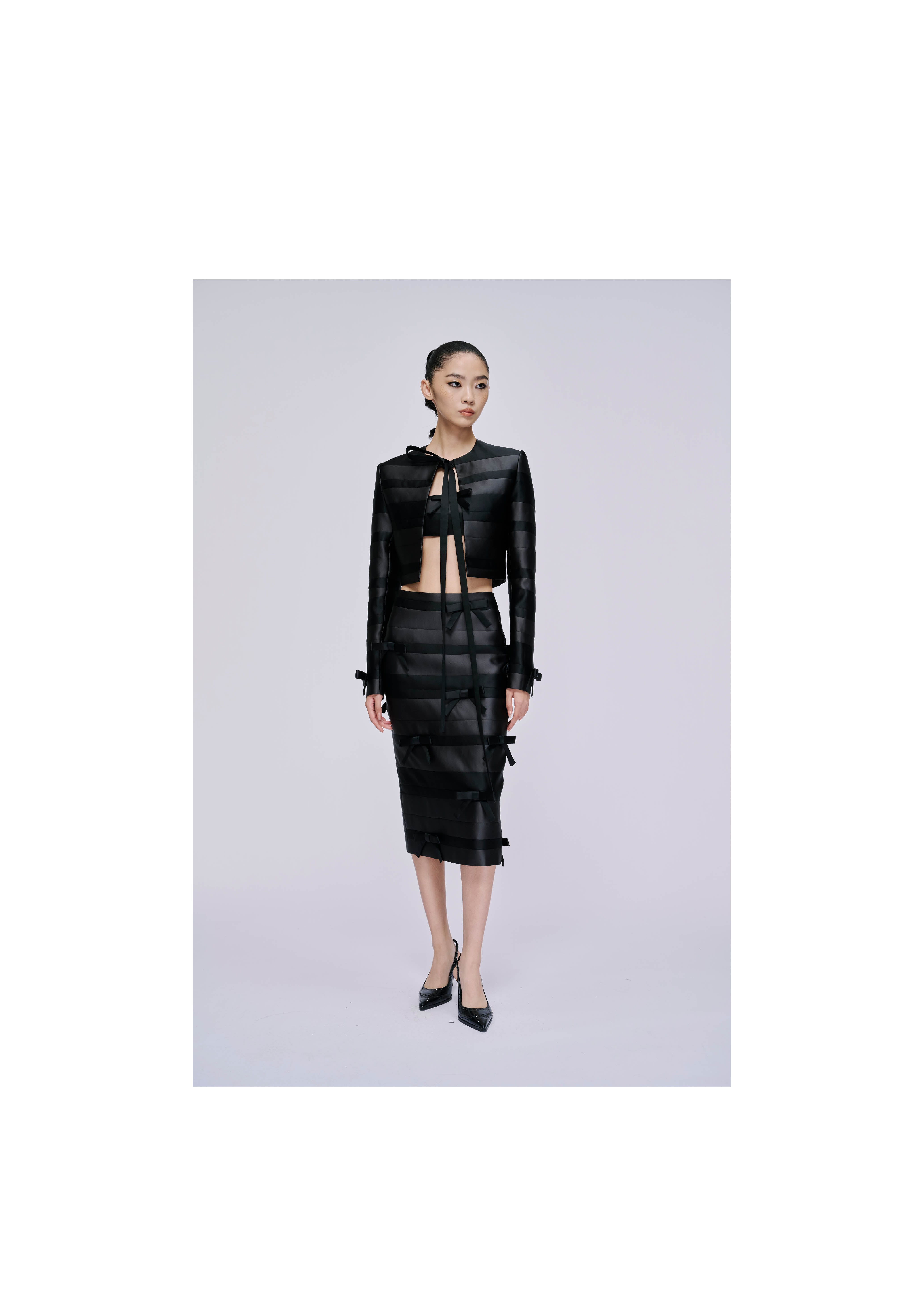 haek jacket with ribbon/リボン付きジャケットFEKETE haek jacket with ribbon/リボン付きジャケットFEKETE haek