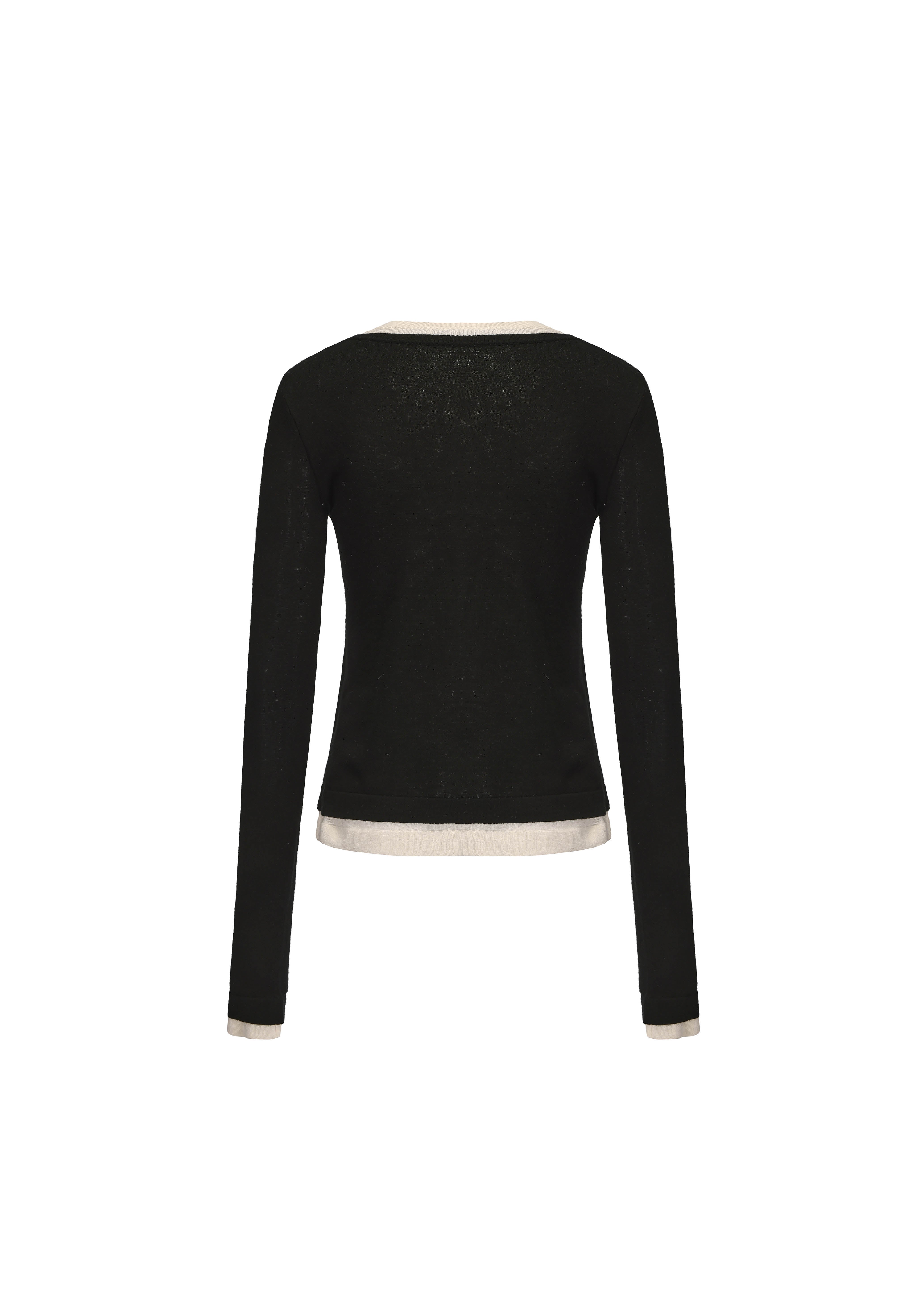 Faux Two-Piece Henley Shirt